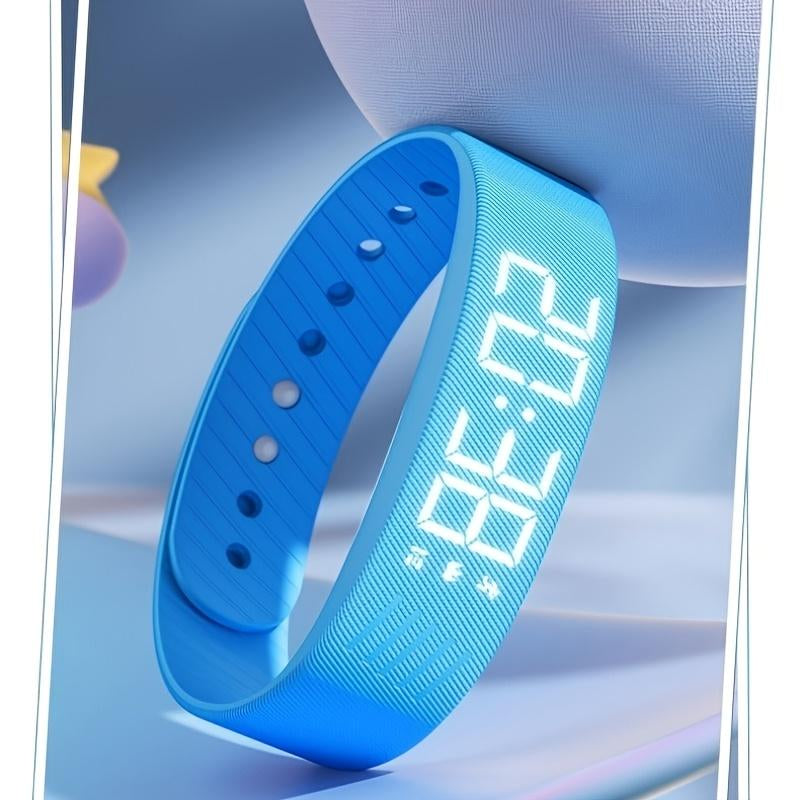 2025 New Multifunctional Simple Fashion Unisex Electronic Watch with Alarm, Pedometer, Timer, Night Light, Non-Irritating Wearable Fashion Sports Multifunctional Wristwatch Holiday Gift Suitable for Any Scene - Includes a Wrist Strap