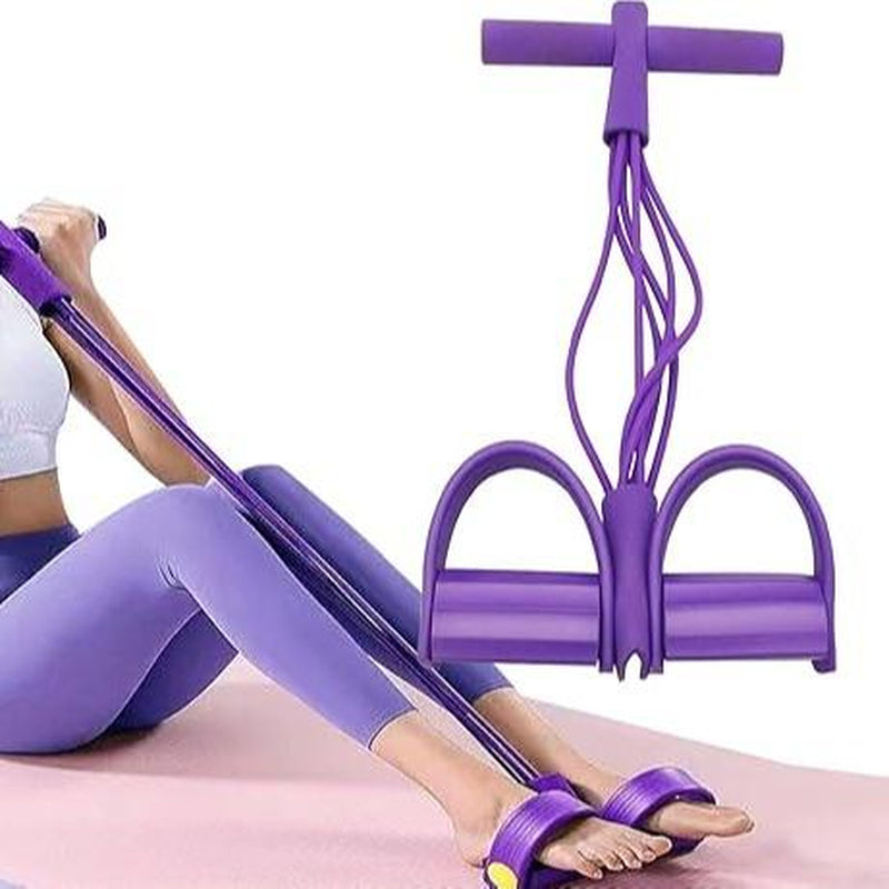 21 Fitness Resistance Bands, 2025 Upgraded Stretching Bands, 6 Tubes Pedal Ankle Puller, AB Training, Total Body Sculpting, Home Fitness Equipment