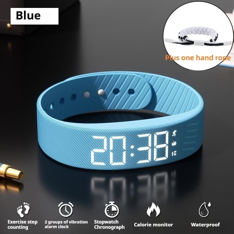 2025 New Multifunctional Simple Fashion Unisex Electronic Watch with Alarm, Pedometer, Timer, Night Light, Non-Irritating Wearable Fashion Sports Multifunctional Wristwatch Holiday Gift Suitable for Any Scene - Includes a Wrist Strap