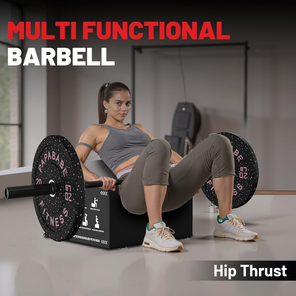 Olympic Barbell, 4Ft/4.9Ft/6Ft/6.2Ft Short Barbell for Strength Training and Technique Adjusting, 2 Inch Olympic Bar with Volcano Knurling Spin Sleeves Comfortable Grip for Bench Press Curls Deadlifts Home Gym Beginner