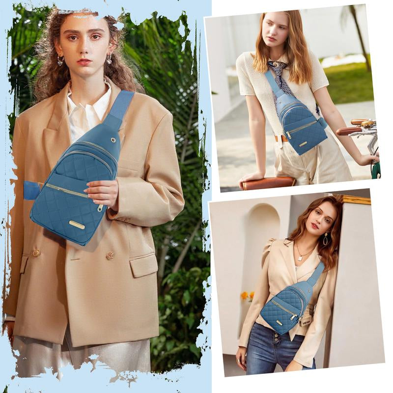 Crossbody Small Sling Backpack Sling Bag for Women Men, Chest Bag Daypack Crossbody for Travel Sport Running Hiking