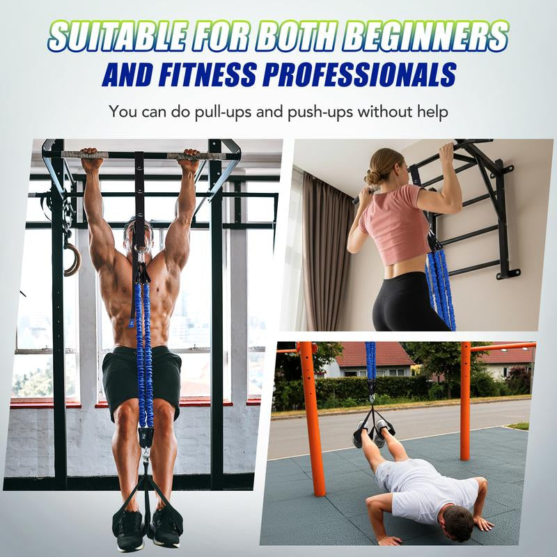 Alongsong Pro Pull-Up Assist Bands – Heavy-Duty 320-400Lb Adjustable Resistance for Home Gym & Outdoor Training