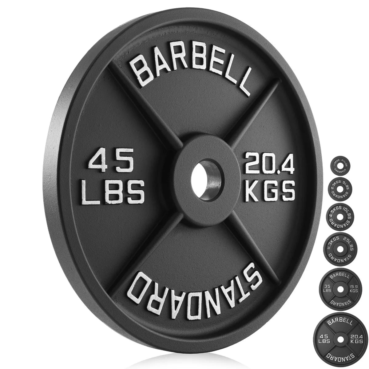 Philosophy Gym Set of 2 Cast Iron Olympic 2-Inch Weight Plates