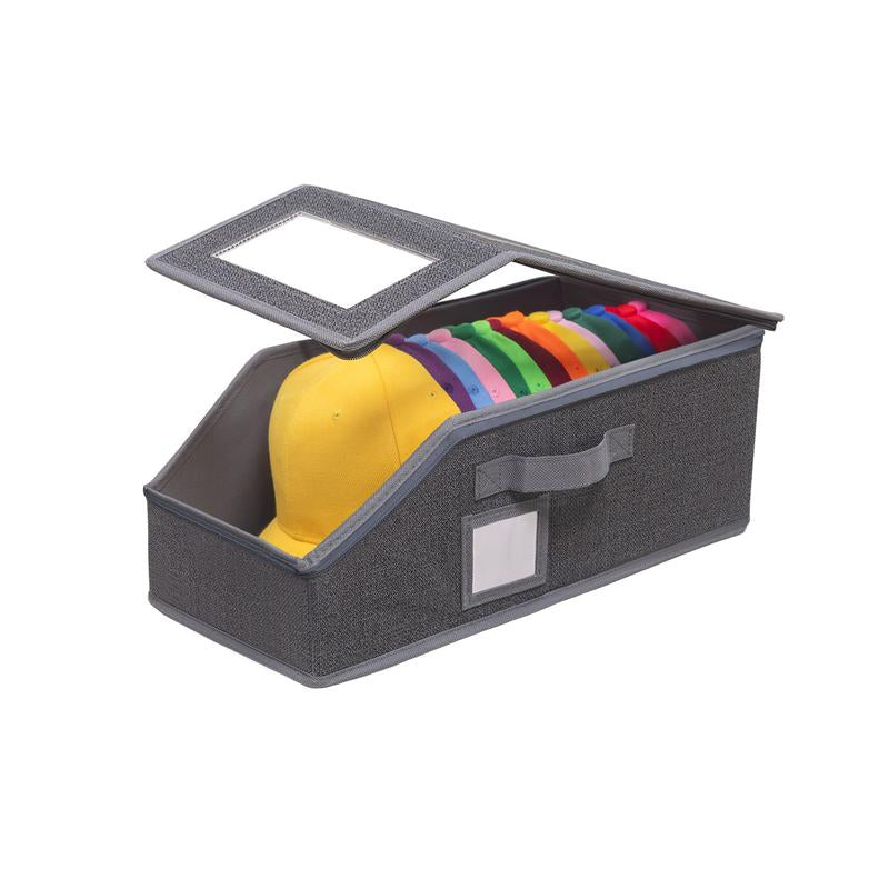 Stackable Hat Storage for Baseball Caps, 2 PCS Hat Storage Boxes for Closet, Holds up to 30 Caps with Cardboard, Hat Organizer for Women & Men Meaningful Gifts for Christmas