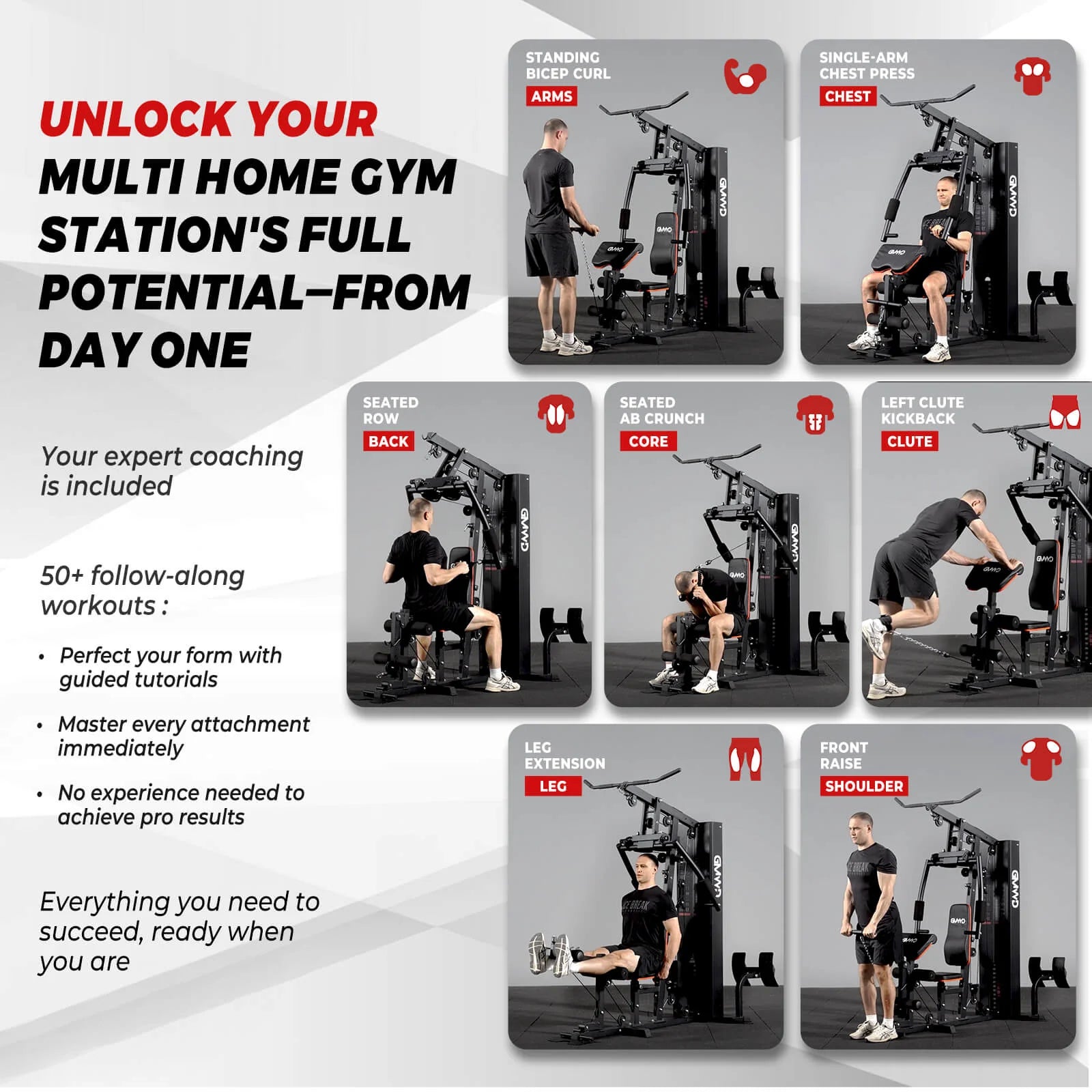 Multi Gym Station with Weight Stack HGS