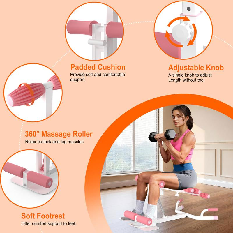 HOTWAVE Deep Squat Machine with Adjustable Resistance Bands for Glutes Leg Core & Ab Exercises Ideal for Home Gyms