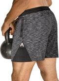 Isoflex Gym Shorts for Men 5" 7" 9" Inch Inseam Options Men'S Workout Athletic Fitness Running Sports Short