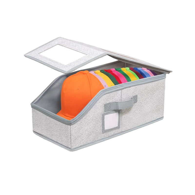 Stackable Hat Storage for Baseball Caps, 2 PCS Hat Storage Boxes for Closet, Holds up to 30 Caps with Cardboard, Hat Organizer for Women & Men Meaningful Gifts for Christmas