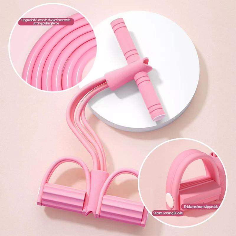 21 Fitness Resistance Bands, 2025 Upgraded Stretching Bands, 6 Tubes Pedal Ankle Puller, AB Training, Total Body Sculpting, Home Fitness Equipment