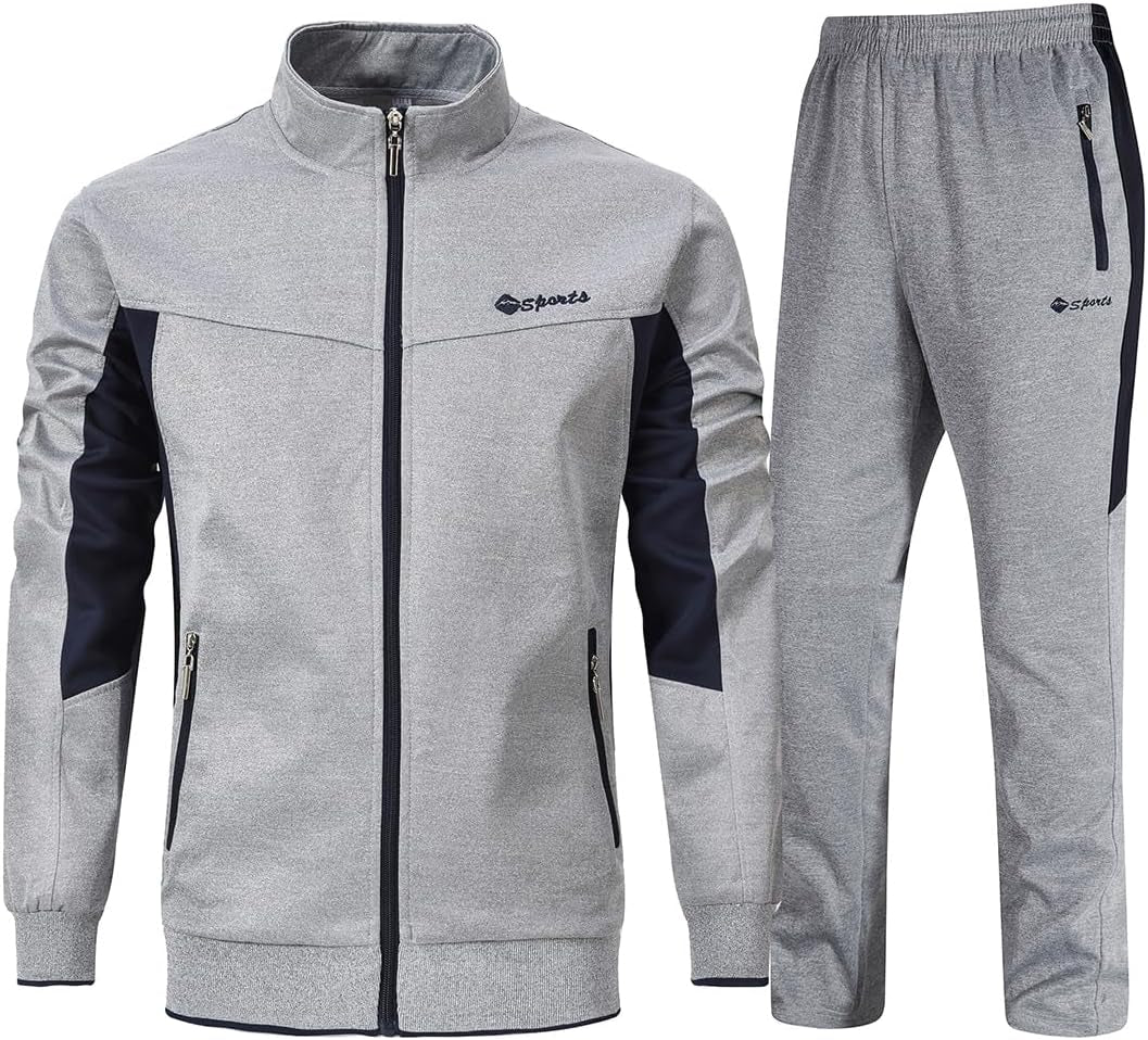 Men'S Tracksuits Outfits Set 2 Piece Jogging Suits Warm up Sweatsuits Sweat Track Suits Sets