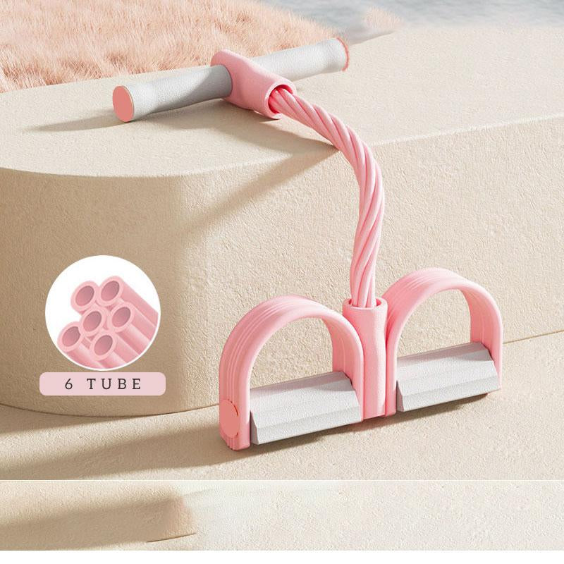 Heeiyoga Upgrade Stretching Gear Home Sports Pedal Tensioner,Multi-Functional Exercise, Sit-Up Assistant, Tension Rope, Yoga Fitness, Abdominal Muscle Vest Line, at Home Gym Arm ABS Workout Equipment Pink Tummy Exercise Equipment Tummy Exercise Equipment