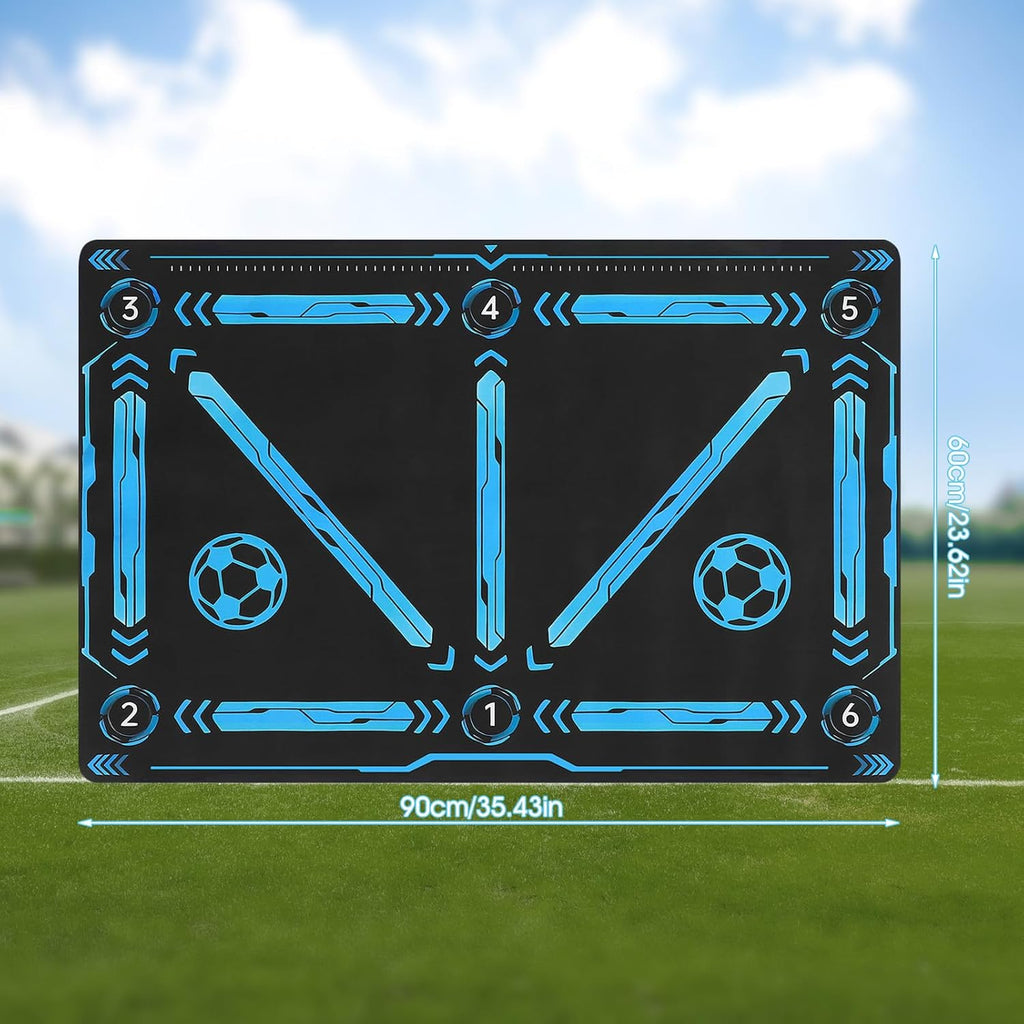 Soccer Training Mat, Football Footstep Mat, Footstep Equipment for All Levels and Ages to Improve Speed, Good Gift for Football Lover