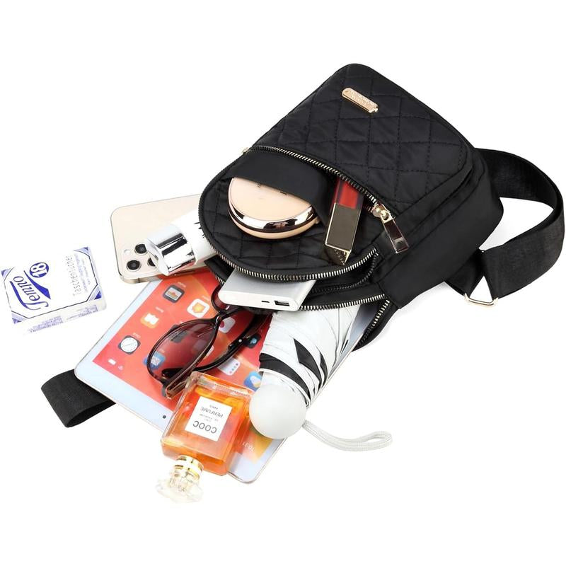 Crossbody Small Sling Backpack Sling Bag for Women Men, Chest Bag Daypack Crossbody for Travel Sport Running Hiking