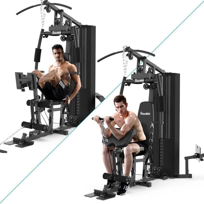 Sincmill【160Lb】 Home Gymmultifunctional Full Body Home Gymequipment for Home Workoutequipment Exercise Equipmentfitness Equipment