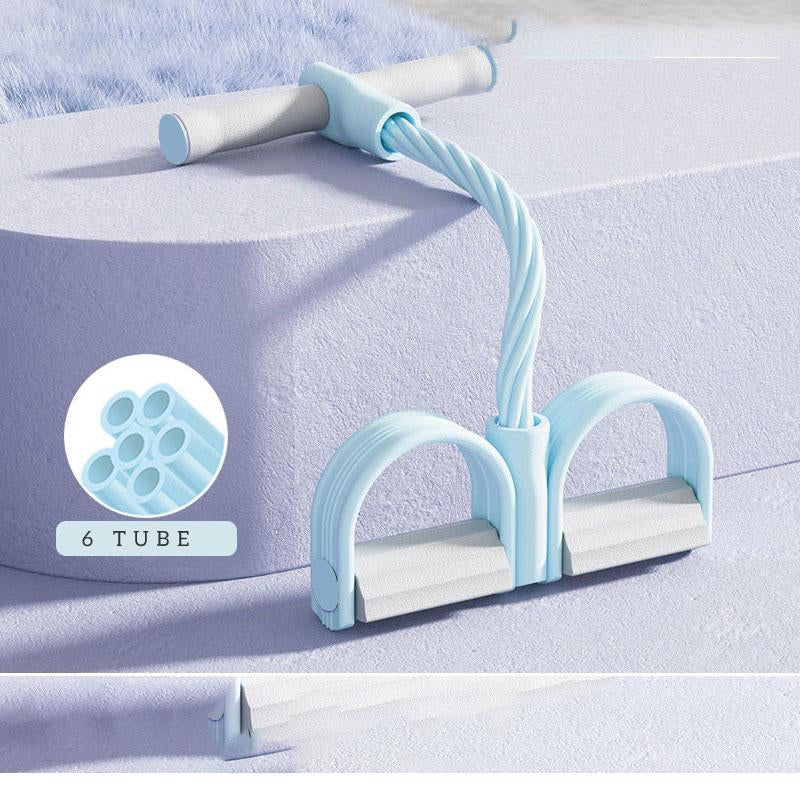 Heeiyoga Upgrade Stretching Gear Home Sports Pedal Tensioner,Multi-Functional Exercise, Sit-Up Assistant, Tension Rope, Yoga Fitness, Abdominal Muscle Vest Line, at Home Gym Arm ABS Workout Equipment Pink Tummy Exercise Equipment Tummy Exercise Equipment