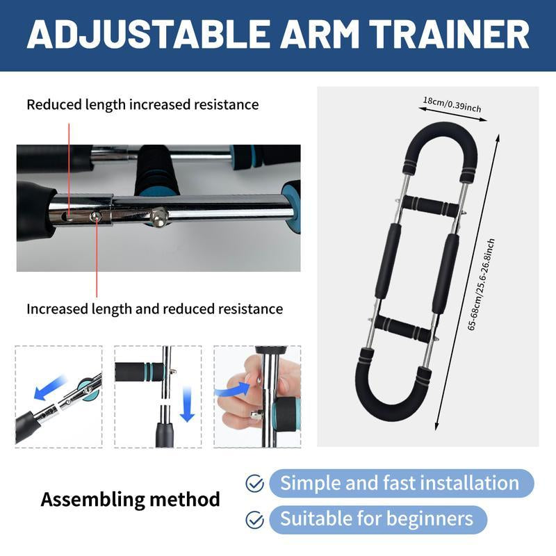 Dealsforyoudays： Arm Trainer, Chest Exercise to Strengthen Chest and Arm Muscles, Men'S Fitness Equipment, Detachable Portable, Spring Resistance, Home Fitness Equipment,Gift for Christmas,New Year
